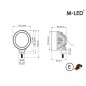 Work light - M-Led - 4.3" - 11cm - Grey - Work / Scene Work light - M-Led - 4.3" - 11cm - Grey - Work / Scene