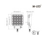 Work light - M-Led - 4" - 10.1cm - Work / Scene Work light - M-Led - 4" - 10.1cm - Work / Scene
