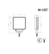 Arbeitsbeleuchtung - M-Led - 4.4" - 11.1cm - Work / Scene