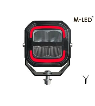 Arbetsbelysning - M-Led - 4.8" - 12.2cm - Positionsljus Vit/Röd/Bärnsten - Work / Scene -