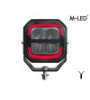 Werklamp - M-Led - 4.8" - 12.2cm - Positielicht Wit/Rood/Amber - Work / Scene