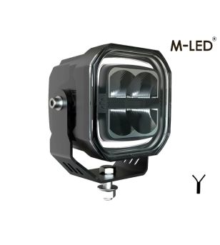 Werklamp - M-Led - 4.8" - 12.2cm - Positielicht Wit/Rood/Amber - Work / Scene