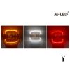 Work light - M-Led - 4.8" - 12.2cm - Position light White/Red/Amber - Work / Scene