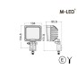 Work light - M-Led - HD - 4.1" - 10.4cm - Work / Scene Work light - M-Led - HD - 4.1" - 10.4cm - Work / Scene