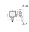 Arbetsbelysning - M-Led - HD - 4.1" - 10.4cm - Work / Scene