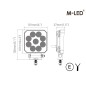 Work light - M-Led - 4" - 10.1cm - Work / Scene Work light - M-Led - 4" - 10.1cm - Work / Scene