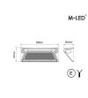 Arbetsbelysning - M-Led - 5.9" - 15cm - Work / Scene