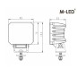 Arbetsbelysning - M-Led - 3.3" - 8.5cm - Work / Scene Arbetsbelysning - M-Led - 3.3" - 8.5cm - Work / Scene