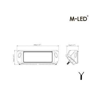 Werklamp - M-Led - 7.9" - 20cm - Anti reflecterend - Work / Scene