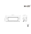 Work light - M-Led - 7.9" - 20cm - Anti-reflective - Work / Scene