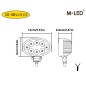 Arbetsbelysning - M-Led - 5.5" - 14cm - Work / Scene Arbetsbelysning - M-Led - 5.5" - 14cm - Work / Scene