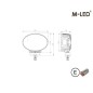 Arbeitsbeleuchtung - M-Led - Kombi - 6.1" - 15.5cm - Driving Spot Combo Arbeitsbeleuchtung - M-Led - Kombi - 6.1" - 15.5cm - Driving Spot Combo