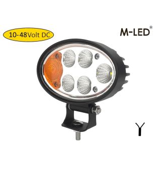 Arbeitsbeleuchtung - M-Led - 5.5" - 14cm - Links - Weiß/Amber - Work / Scene 