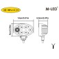 Werklamp - M-Led - 5.5" - 14cm - Links - Wit/Amber - Work / Scene Werklamp - M-Led - 5.5" - 14cm - Links - Wit/Amber - Work / Scene