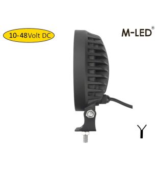 Arbetsbelysning - M-Led - 3.5" - 9cm - Top - Vit/Bärnsten - Work / Scene 