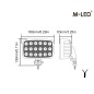 Arbetsbelysning - M-Led - 6.3" - 16cm - Driving Spot Combo