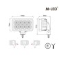 Work light - M-Led - 6.1" - 15.6cm - Adjustable - Work / Scene