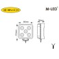 Work light - M-Led - Mini - 3.3" - 8.5cm - Work / Scene Work light - M-Led - Mini - 3.3" - 8.5cm - Work / Scene