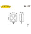 Werklamp - M-Led - Mini - 3.3" - 8.5cm - Work / Scene