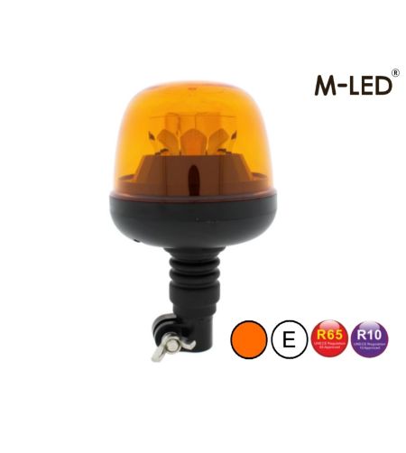 Signalleuchte - M-Led - 5.1" - 13cm - Amber - 7 Blitzmuster - Amber - R65 - 12V-30V