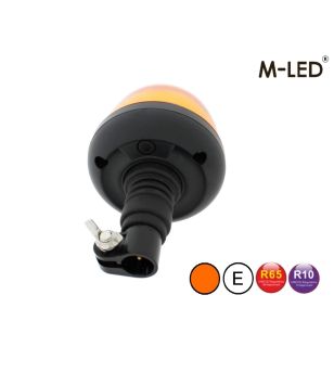 Zwaailamp - M-Led - Low - 5.1" - 13cm - Amber - 7 flitspatronen - Amber - R65 - 12V-30V