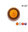 Zwaailamp - M-Led - 5.1" - 13cm - Amber - 7 flitspatronen - Amber - R65 - 12V-30V