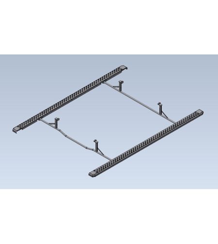 Sidebars - Equinox - Black Metal Sideliner - Black - Set - Mercedes - Sprinter - L2 - RWD - 2018+