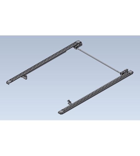 Sidebars - Equinox - Black Metal Sideliner - Zwart - Set - Volkswagen - Transporter - T7 - L2 - Electrisch - 2025+