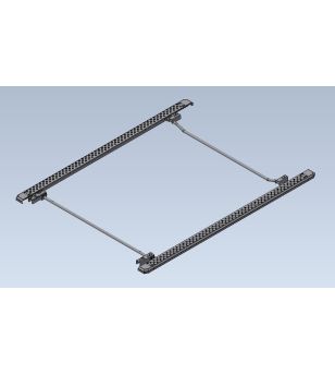 Sidebars - Equinox - Black Metal Sideliner - Zwart - Set - Volkswagen - Transporter - T7 - L2 - 2025+