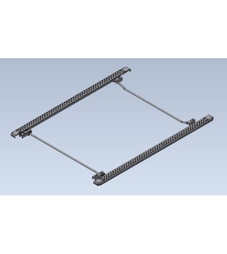Sidorör - Equinox - Black Metal Sideliner - Svart - Set - Ford - Transit Custom - L2 - 2024+