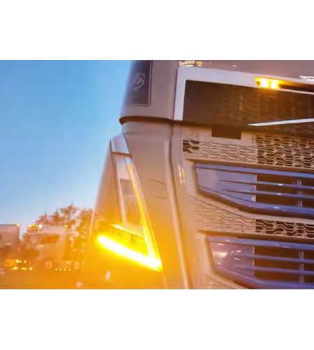 Daytime running lights - Matronics - DRL - Dual Color / Strobe - White/Amber - 24V - Set - Volvo - FH/FM - 5/Aero - 2021+