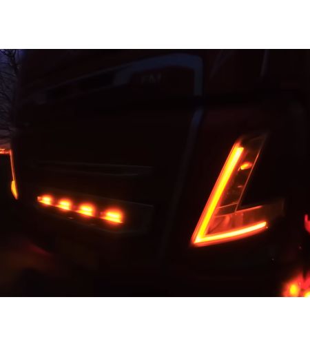 Dagsljus - Matronics - DRL - Enfärgad - Vit/Bärnsten - 24V - Set - Volvo - FH - 4 - 2012-2015