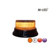 Signalleuchte - M-Led - Low - 7" - 17.8cm - Smoke - 8 Blitzmuster - Amber - R65 - 12V-24V