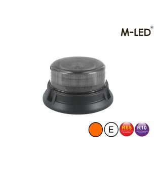 Signalleuchte - M-Led - Low - 7" - 17.8cm - Smoke - 8 Blitzmuster - Amber - R65 - 12V-24V