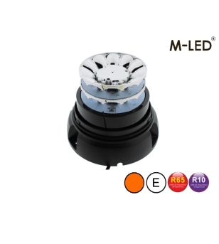 Beacon - M-Led - 6.1" - 15.4cm - Amber - 4 flash patterns - Amber - R65 - 12V-24V
