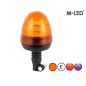 Zwaailamp - M-Led - 5" - 12.8cm - Amber - 4 flitspatronen - Amber - R65 - 12V-24V