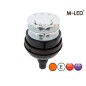 Varningsljus - M-Led - 5" - 12.8cm - Bärnsten - 4 blixtmönster - Bärnsten - R65 - 12V-24V - Varningsljus - M-Led - 5" - 12.8cm - Bärnsten - 4 blixtmönster - Bärnsten - R65 - 12V-24V -