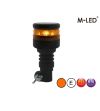 Varningsljus - M-Led - Mini - 2.8" - 7cm - Bärnsten - 1 blixtmönster - Bärnsten - R65 - 12V-24V -