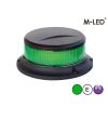 Varningsljus - M-Led - Magnetisk - 4.4" - 11.2cm - Grön - 7 blixtmönster - Grön - 12V-24V -