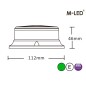 Beacon - M-Led - Magnetic - 4.4" - 11.2cm - Green - 7 flash patterns - Green - 12V-24V Beacon - M-Led - Magnetic - 4.4" - 11.2cm - Green - 7 flash patterns - Green - 12V-24V