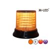 Signalleuchte - M-Led - High - 7" - 17.8cm - Smoke - 8 Blitzmuster - Amber - R65 - 12V-24V