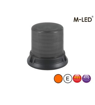 Beacon - M-Led - High - 7" - 17.8cm - Smoke - 8 flash patterns - Amber - R65 - 12V-24V