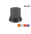 Signalleuchte - M-Led - High - 7" - 17.8cm - Smoke - 8 Blitzmuster - Amber - R65 - 12V-24V