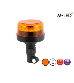 Zwaailamp - M-Led - Low - 4.6" - 11.6cm - Amber - 4 flitspatronen - Amber - R65 - 12V-24V
