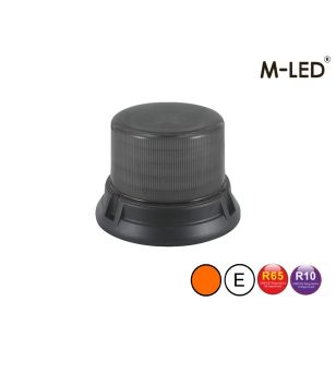 Zwaailamp - M-Led - Medium - 7" - 17.8cm - Smoke - 8 flitspatronen - Amber - R65 - 12V-24V