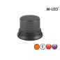 Beacon - M-Led - Medium - 7" - 17.8cm - Smoke - 8 flash patterns - Amber - R65 - 12V-24V Beacon - M-Led - Medium - 7" - 17.8cm - Smoke - 8 flash patterns - Amber - R65 - 12V-24V