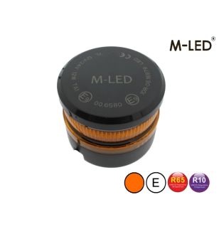Beacon - M-Led - Mini - 2.3" - 5.8cm - Amber - Magnetic - 6 flash  patterns - Amber - R65 - 12V-24V
