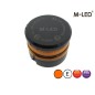 Varningsljus - M-Led - Mini - 2.3" - 5.8cm - Bärnsten - Magnetisk - 6 blixtmönster - Bärnsten - R65 - 12V-24V - Varningsljus - M-Led - Mini - 2.3" - 5.8cm - Bärnsten - Magnetisk - 6 blixtmönster - Bärnsten - R65 - 12V-24V -