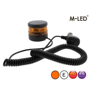 Signalleuchte - M-Led - Mini - 2.3" - 5.8cm - Amber - Magnetisch - 6 Blitzmuster - Amber - R65 - 12V-24V