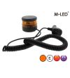 Signalleuchte - M-Led - Mini - 2.3" - 5.8cm - Amber - Magnetisch - 6 Blitzmuster - Amber - R65 - 12V-24V